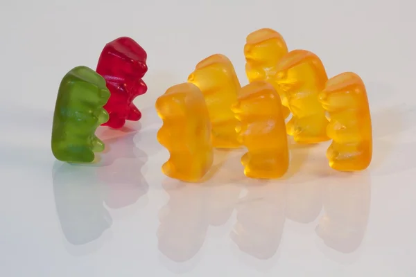 stock image Gummi bear teammeeting