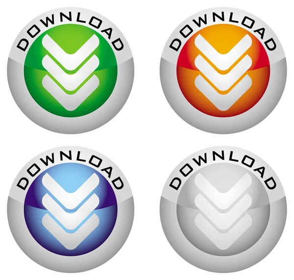 Botão de download — Vetor de Stock
