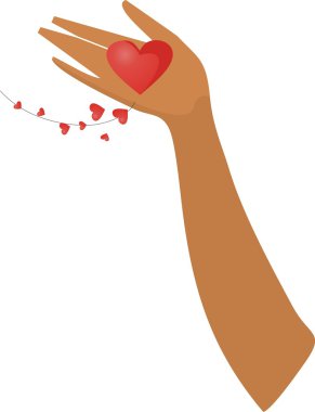 Heart in my hand clipart