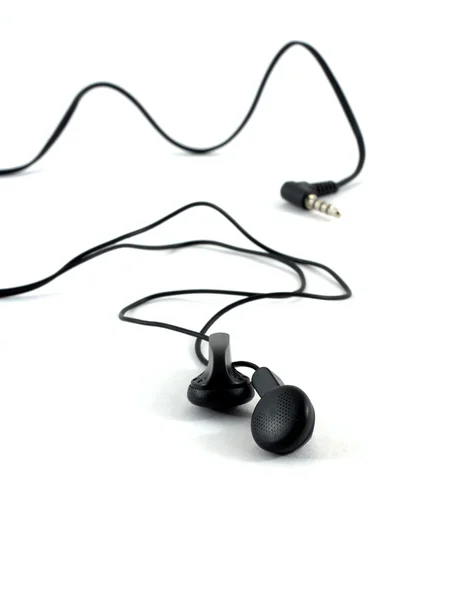 Stereohörlurar med en kabel och en plugg — Stockfoto