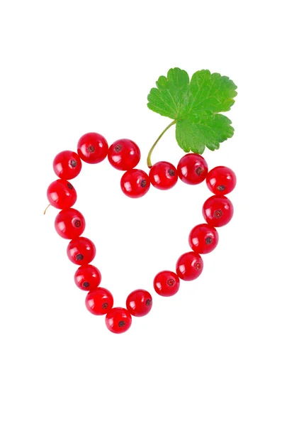 Heart of red currant — Stock Photo, Image