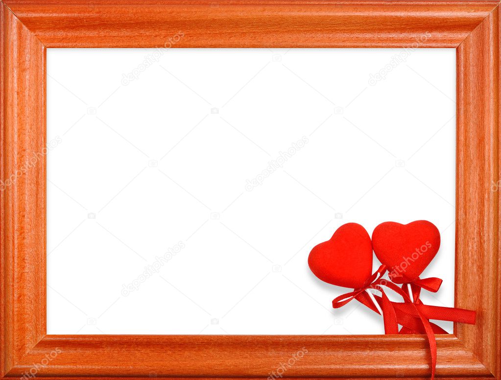 Two hearts frame
