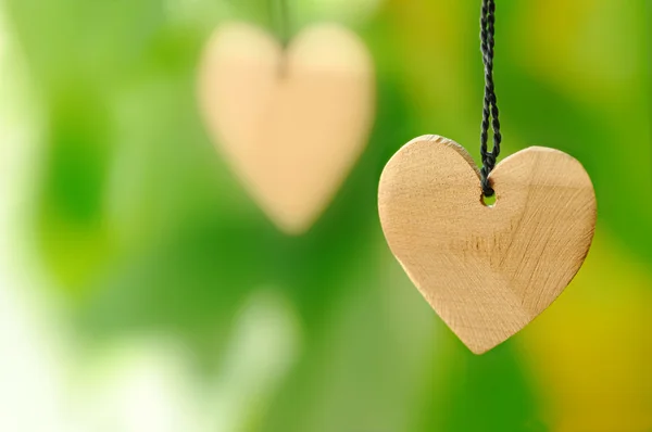 Corazón de madera — Foto de Stock