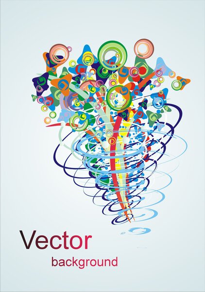 Абстрактный красочный фон