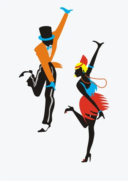 Les danseurs — Image vectorielle