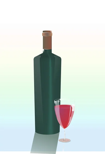 红葡萄酒 — 图库矢量图片