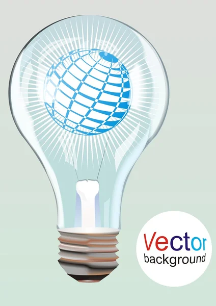 Lampa på blå bakgrund — Stock vektor