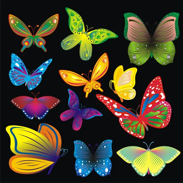 Készlet-ból butterflys — Stock Vector