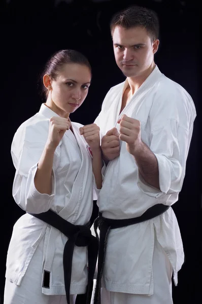 Karateka-Paar — Stockfoto