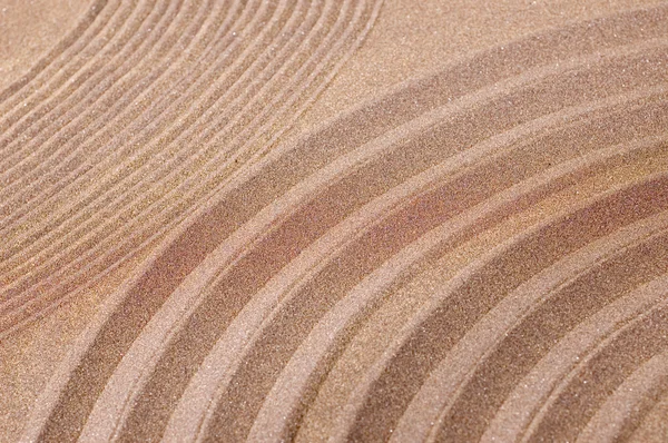 Дзен сад песка — стоковое фото
