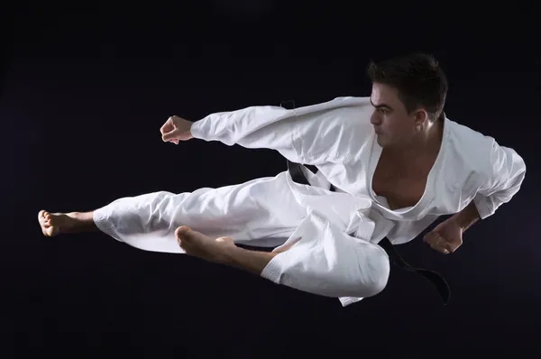 Karateka człowieka — Zdjęcie stockowe