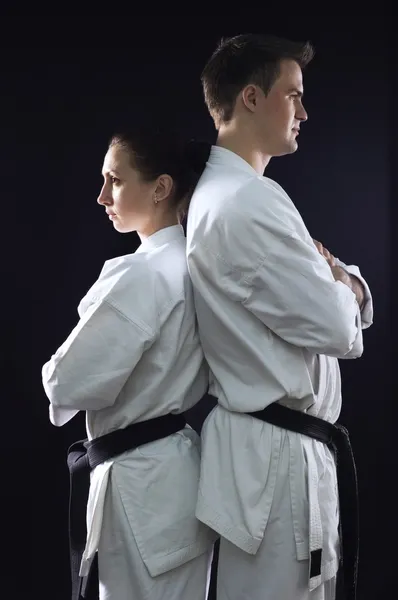 Pár karate — Stock Fotó