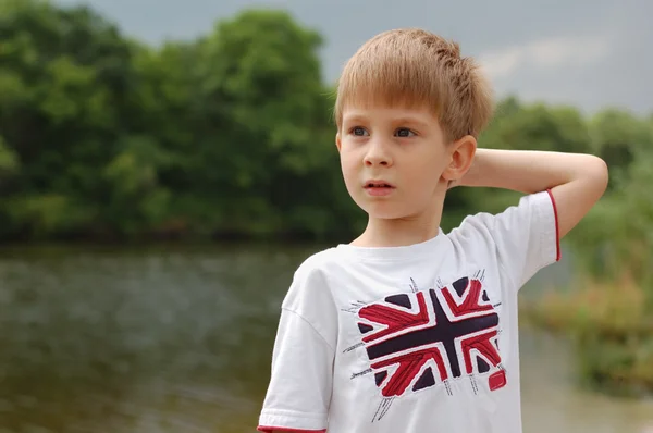 Stock image Little boy outdoor