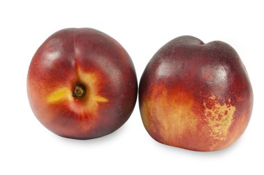 NEKTARİN üzerinde beyaz izole