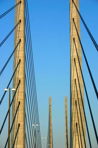 Детальный вид на Оресунский мост — стоковое фото