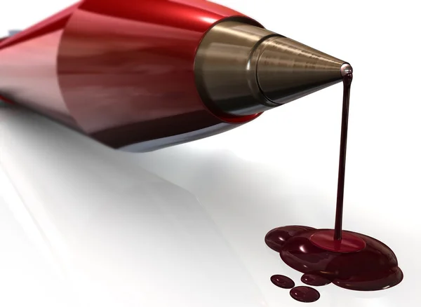 Bleeding Pen — Stock Photo, Image