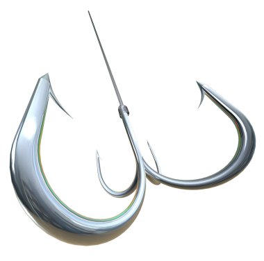 Distortion Fishing Hook clipart