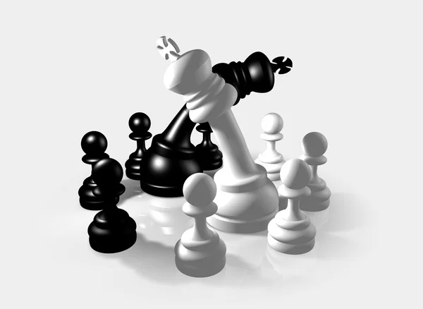 Luta de Xadrez — Fotografia de Stock