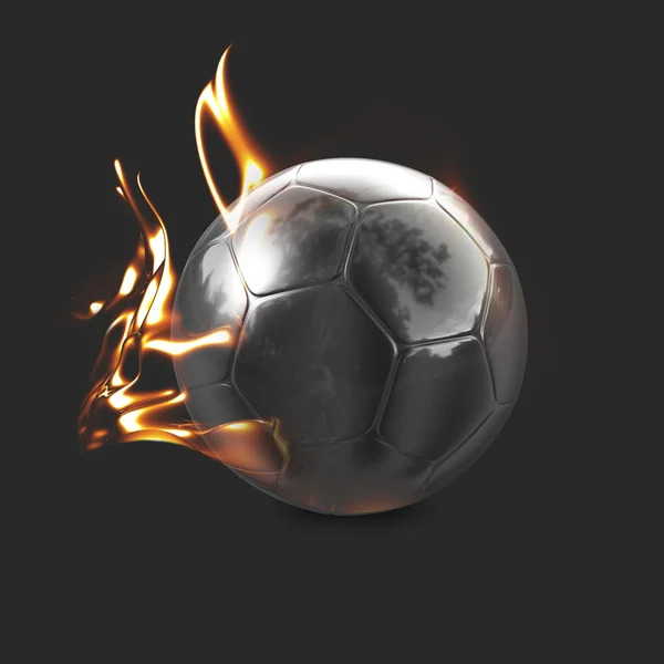 Chrome Fire Ball — Stock Photo, Image