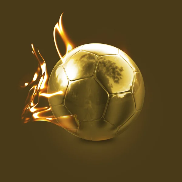 Gouden Vuur bal — Stockfoto