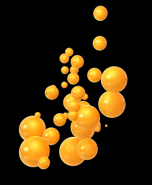Orange Glass Bubbles — Stock Photo, Image