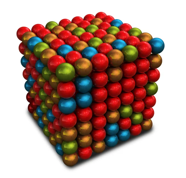 Мраморный куб — стоковое фото