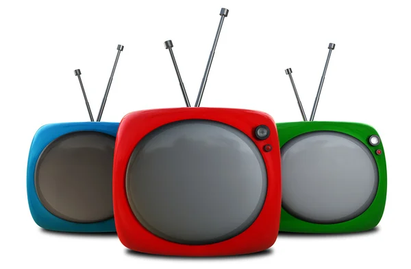 세 TV — 스톡 사진