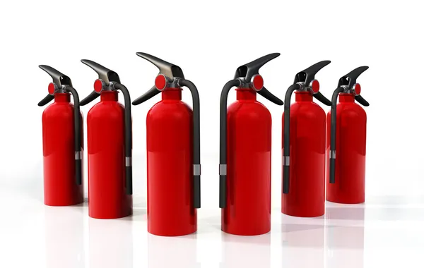 Extintores de incêndio Fotografia De Stock