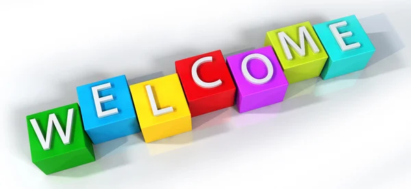 stock image Colorful Welcome