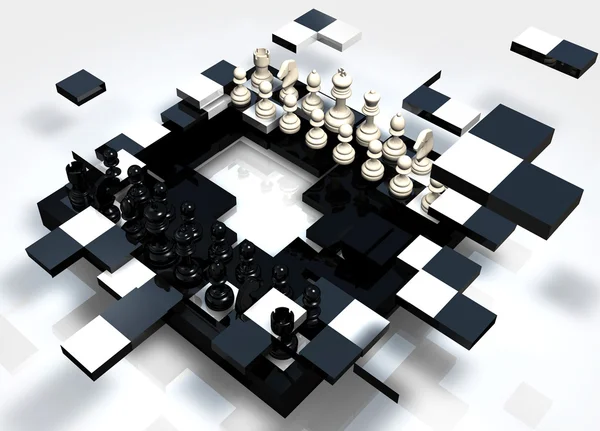 Breaking Chess Royalty Free Stock Images