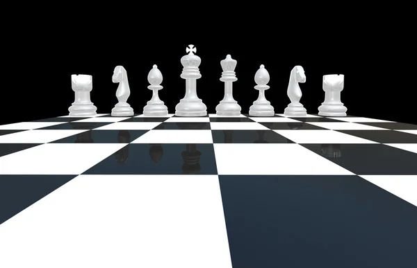 Skleněné šachy Stock Obrázky