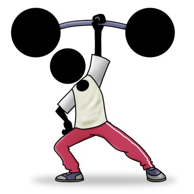 Weight lifter clipart