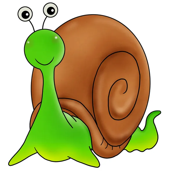 stock image Green snail