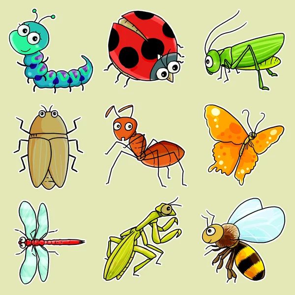 Insekt ikoner — Stockfoto