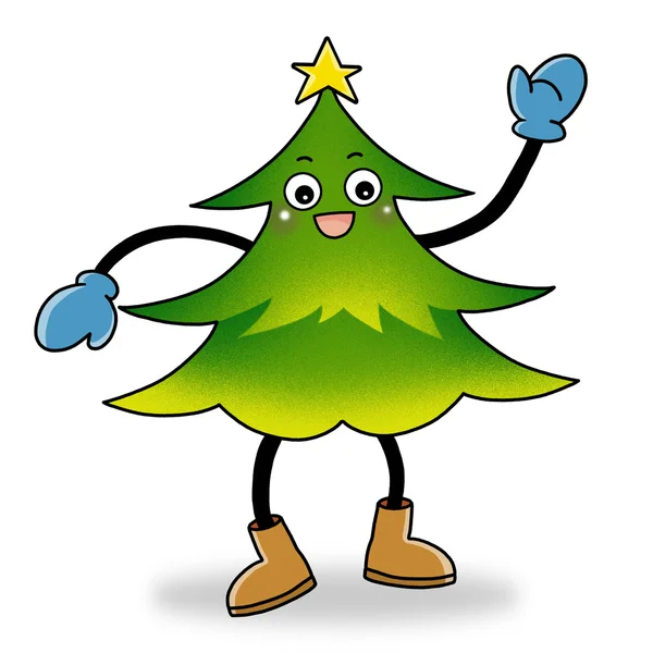 Icona dell'albero di Natale — Foto Stock