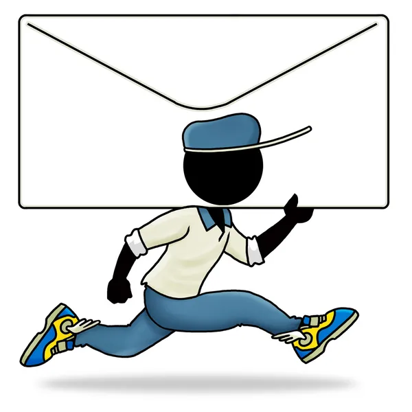 Brådskande mail — Stockfoto