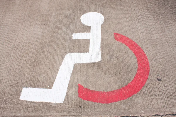 Car park for handicapped — Stock Photo, Image