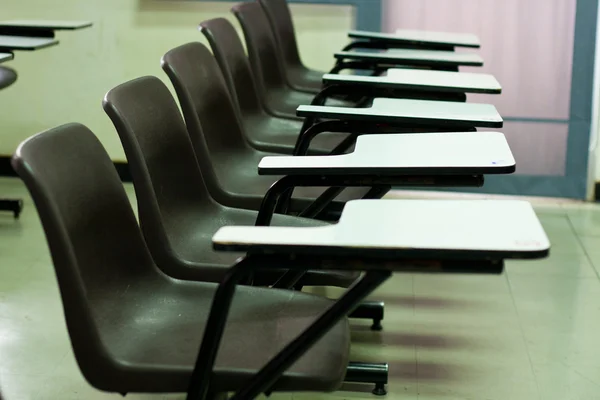 stock image Brown chairs in the classroom