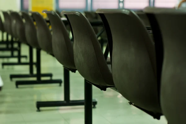 stock image Brown chairs in the classroom