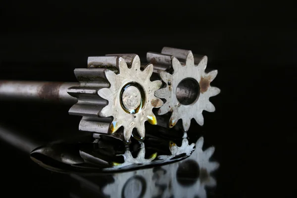 stock image Gears working together