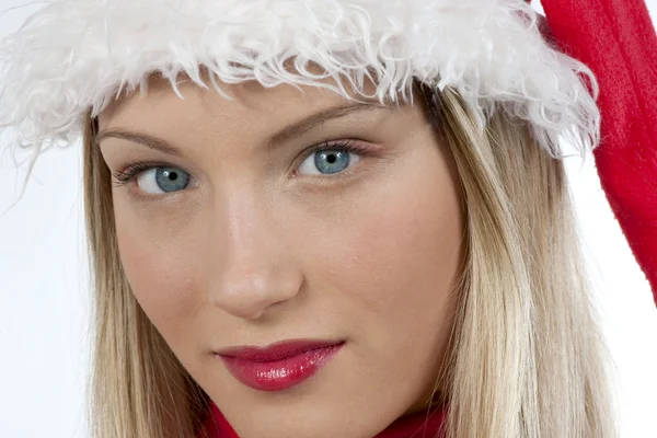 Красивая девушка Санта-Клауса — стоковое фото