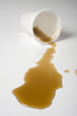 Spilled cofffee clipart