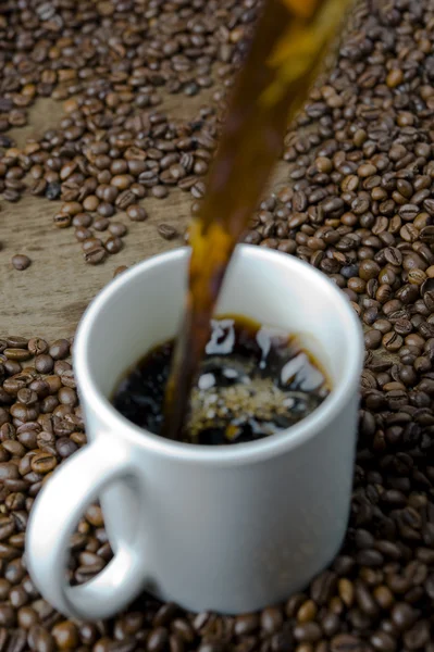 Verser le café — Photo