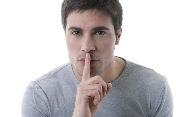 Shhh silence please — Stock Photo, Image