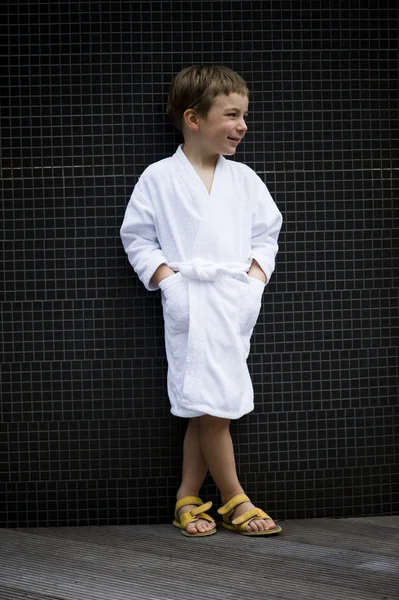 Μικρό αγόρι στο spa — Φωτογραφία Αρχείου