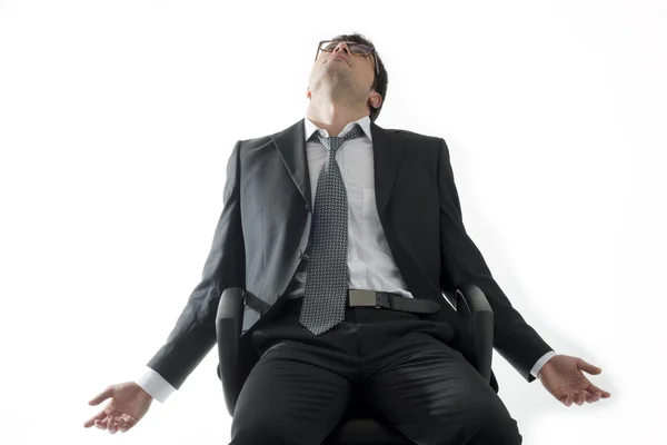 Uomo d'affari stanco / depresso — Foto Stock