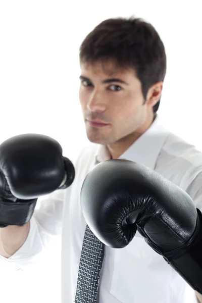 Boxing Businessman — Stock Photo, Image