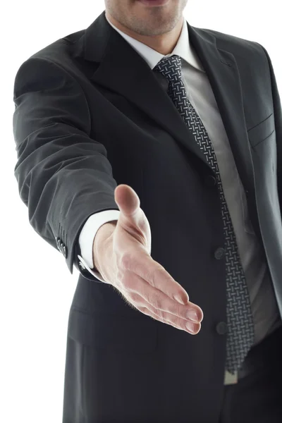 Geschäftsmann bietet Handschlag an — Stockfoto