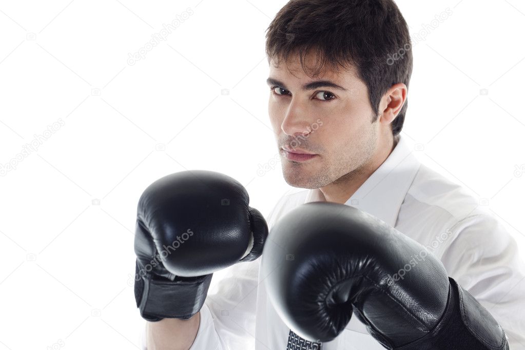 Boxing Businessman