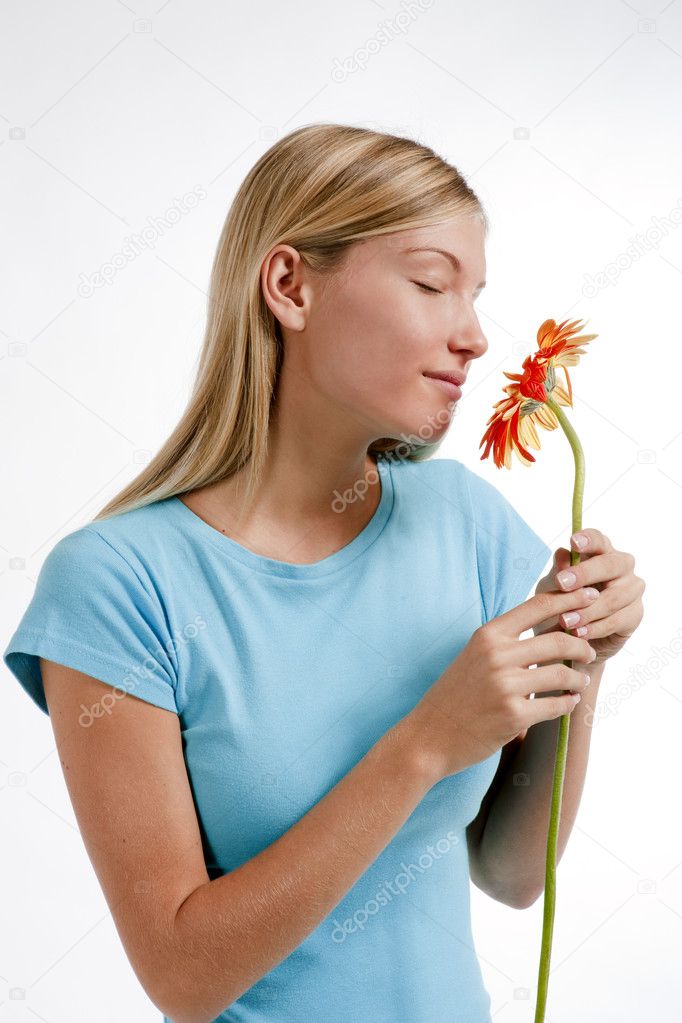 Smell flowers